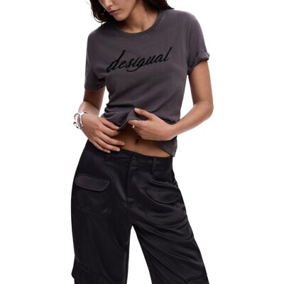 Desigual Tričko S Krátkym Rukávom Čierna Xs Desigual Tričko S Krátkym Rukávom Čierna Xs
