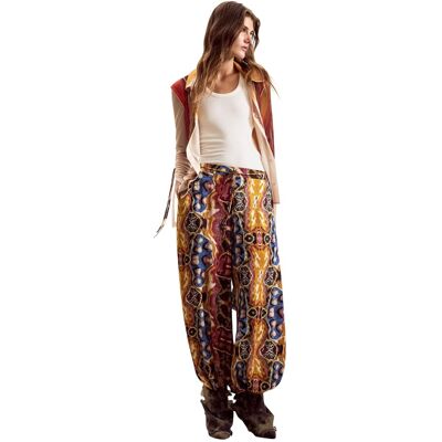 Desigual Vzorované Nohavice Čierna M Desigual Vzorované Nohavice Čierna M