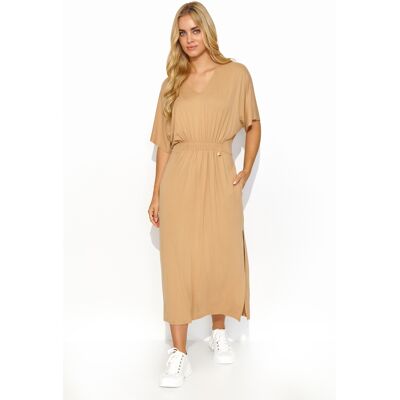 Makadamia Woman'S Dress M822 Krémová 36 Makadamia Woman'S Dress M822 Krémová 36