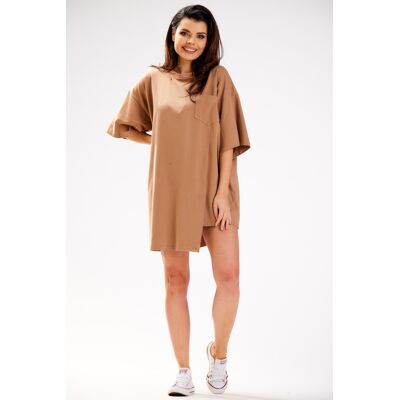 Infinite You Woman'S Dress M252 Beige Oranžová One Size Infinite You Woman'S Dress M252 Beige Oranžová One Size