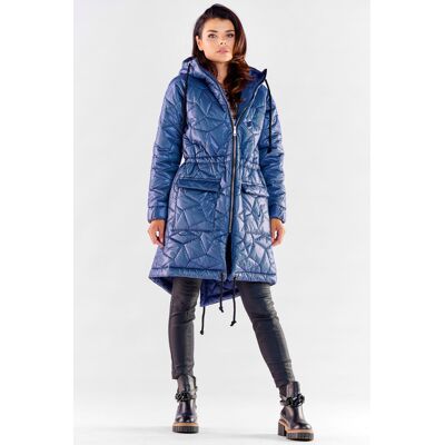 Dámska Bunda Awama Winter Modrá S Dámska Bunda Awama Winter Modrá S