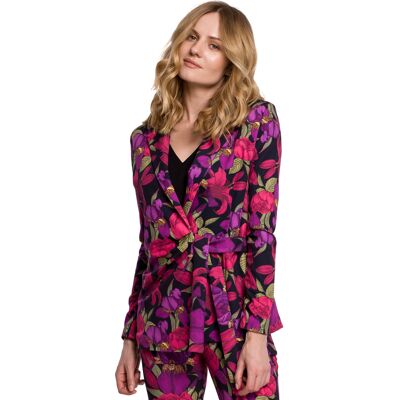 Dámske Sako Makover Floral Fuchsiová S Dámske Sako Makover Floral Fuchsiová S
