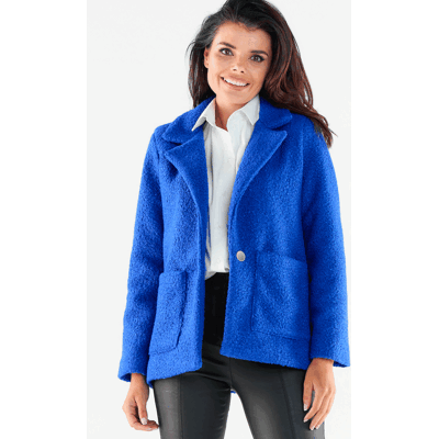 Awama Woman'S Coat A545 Blue Modrá L Awama Woman'S Coat A545 Blue Modrá L