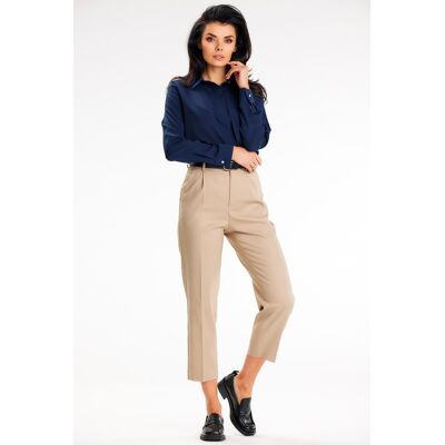 Awama Woman'S Shirt A652 Navy Blue Modrá Xl Awama Woman'S Shirt A652 Navy Blue Modrá Xl