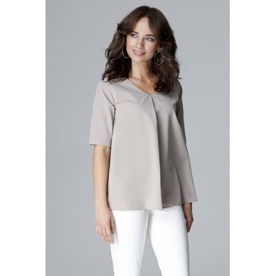Dámska Blúzka Lenitif L002 Šedá Xl Dámska Blúzka Lenitif L002 Šedá Xl