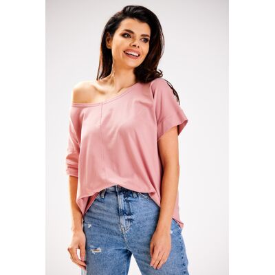 Infinite You Woman'S Blouse M254 Pink Ružová One Size Infinite You Woman'S Blouse M254 Pink Ružová One Size