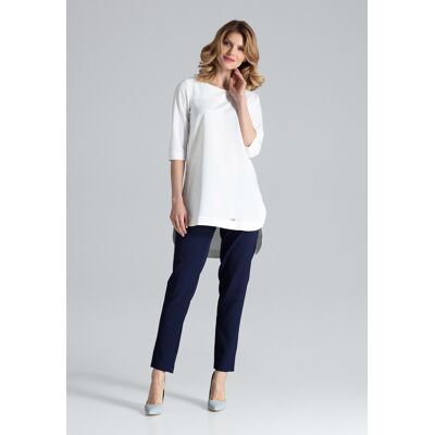 Dámske Oblečenie Figl Figl_tunic_m423_beige Biela Xl Dámske Oblečenie Figl Figl_tunic_m423_beige Biela Xl