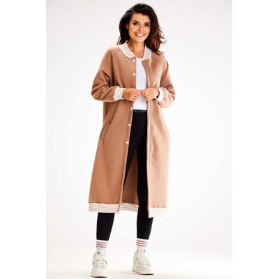 Awama Woman'S Sweatshirt A612 Beige Hnedá S Awama Woman'S Sweatshirt A612 Beige Hnedá S