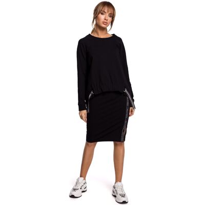 Dámska Sukňa Made Of Emotion M494 Čierna M Dámska Sukňa Made Of Emotion M494 Čierna M