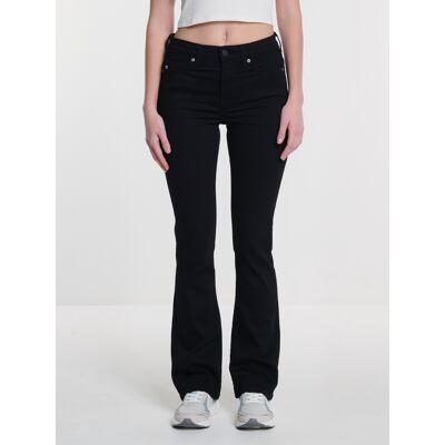 Big Star Woman'S Trousers 190040 Denim 908 Čierna W26 L32 Big Star Woman'S Trousers 190040 Denim 908 Čierna W26 L32