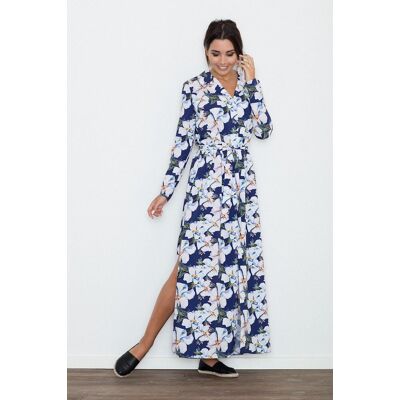 Figl Woman'S Dress M567 Pattern 71 Šedá S Figl Woman'S Dress M567 Pattern 71 Šedá S