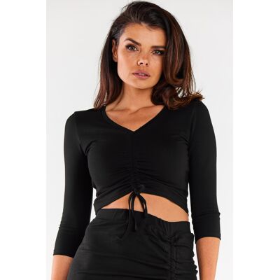 Infinite You Woman'S Blouse M304 Black Čierna Xl Infinite You Woman'S Blouse M304 Black Čierna Xl