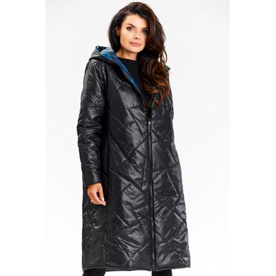 Awama Woman'S Coat A685 Black Modrá S Awama Woman'S Coat A685 Black Modrá S