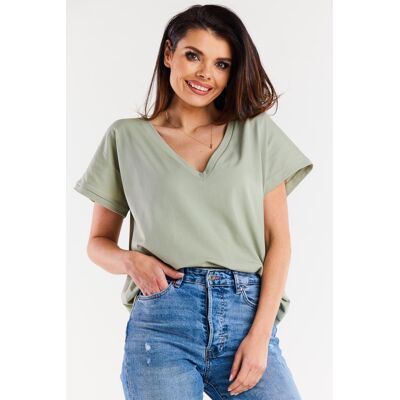 Infinite You Woman'S Blouse M267 Mint Šedá One Size Infinite You Woman'S Blouse M267 Mint Šedá One Size