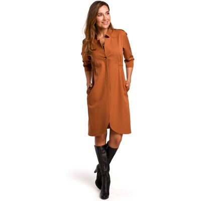 Dámske Šaty Stylove S189 Hnedá L Dámske Šaty Stylove S189 Hnedá L