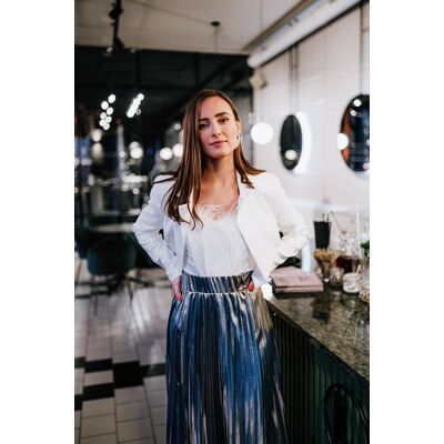 Dámsky Crop Top Trendyol Collection Šedá 38 Dámsky Crop Top Trendyol Collection Šedá 38