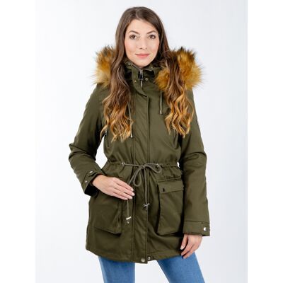 Dámska Parka Glano - Zelená Kaki S Dámska Parka Glano - Zelená Kaki S