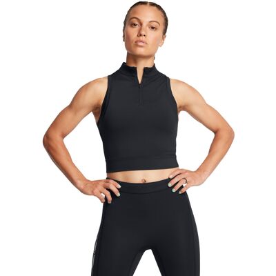 Women'S Tank Top Under Armour Run Anywhere Crop Tank Čierna Xs Women'S Tank Top Under Armour Run Anywhere Crop Tank Čierna Xs