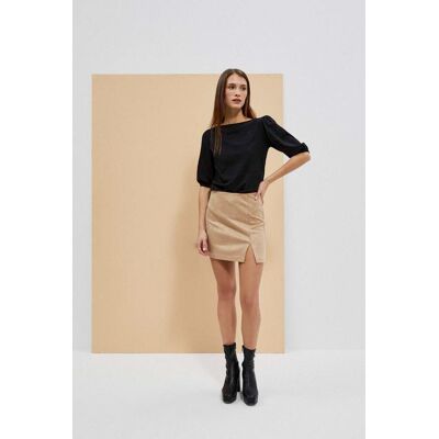 Marisse Mini Sukňa S Rozparkom Hnedá Xl Marisse Mini Sukňa S Rozparkom Hnedá Xl