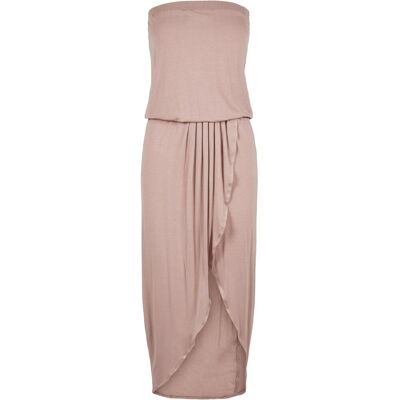 Urban Classics Women'S Powder Pink Bandeau Dress Krémová Xl Urban Classics Women'S Powder Pink Bandeau Dress Krémová Xl