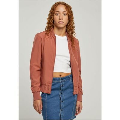 Urban Classics Dámska Terakotová Bunda Ľahká Bomber Bunda Tmavočervená 5xl Urban Classics Dámska Terakotová Bunda Ľahká Bomber Bunda Tmavočervená 5xl