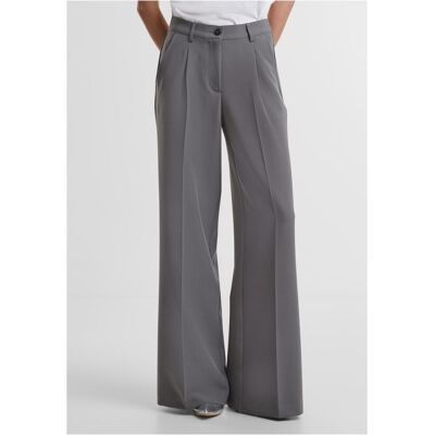 Urban Classics Women'S Wide-Legged Trousers Grey Šedá 34 Urban Classics Women'S Wide-Legged Trousers Grey Šedá 34