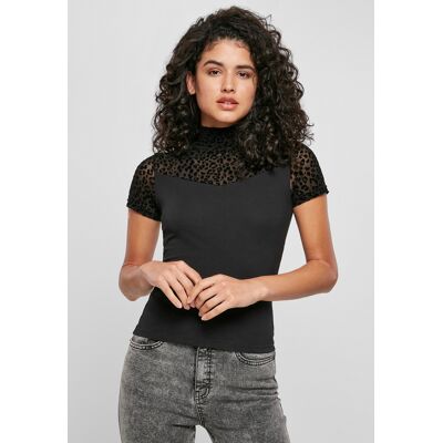 Urban Classics Dámske Rolákové Tričko Flock S Čipkou Čierne Čierna 3xl Urban Classics Dámske Rolákové Tričko Flock S Čipkou Čierne Čierna 3xl