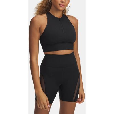 Women'S Tank Top Under Armour Meridian Zip Tank Čierna M Women'S Tank Top Under Armour Meridian Zip Tank Čierna M