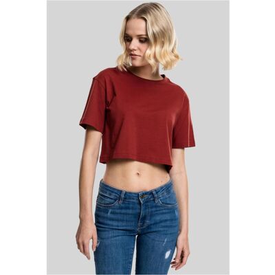 Urban Classics Dámske Krátke Oversized Tričko Hrdzavé Tmavočervená Xl Urban Classics Dámske Krátke Oversized Tričko Hrdzavé Tmavočervená Xl