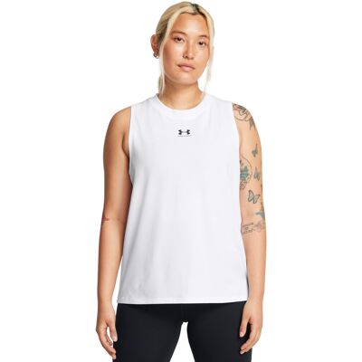 Women'S Under Armour Rival Muscle Tank Tank Biela Xs Women'S Under Armour Rival Muscle Tank Tank Biela Xs