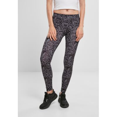 Urban Classics Dámske Legíny Aop Ibištek Čierne Čierna 4xl Urban Classics Dámske Legíny Aop Ibištek Čierne Čierna 4xl