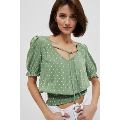 Marisse Dámska Blúzka Moodo Polka Dot Printed Svetlozelená Xl Marisse Dámska Blúzka Moodo Polka Dot Printed Svetlozelená Xl