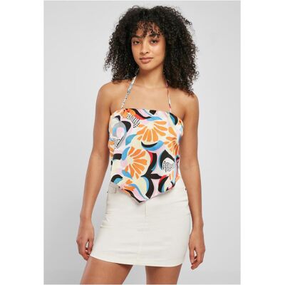 Urban Classics Ladies Cropped Aop Satin Triangle Top Magicmangoabstract Krémová Xs Urban Classics Ladies Cropped Aop Satin Triangle Top Magicmangoabstract Krémová Xs