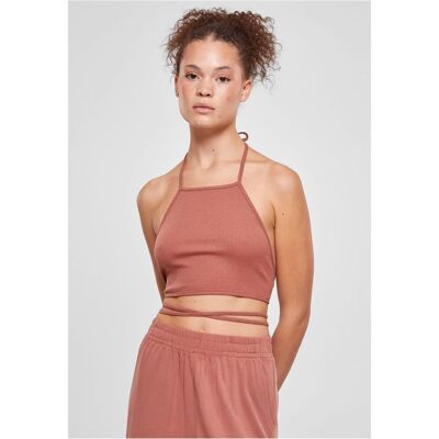 Urban Classics Ladies Rib Trapeze Cropped Top Terracotta Ružová 5xl Urban Classics Ladies Rib Trapeze Cropped Top Terracotta Ružová 5xl