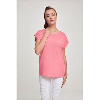 Urban Classics Women'S Pink Grapefruit T-Shirt With Extended Shoulder Ružová M Urban Classics Women'S Pink Grapefruit T-Shirt With Extended Shoulder Ružová M