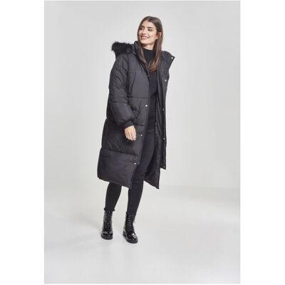 Urban Classics Dámsky Oversize Kabát Z Umelej Kožušiny Blk/blk Šedá M Urban Classics Dámsky Oversize Kabát Z Umelej Kožušiny Blk/blk Šedá M
