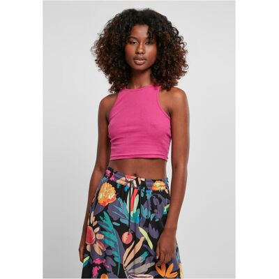 Urban Classics Women'S Top With Cropped Ribs Light Purple Fuchsiová L Urban Classics Women'S Top With Cropped Ribs Light Purple Fuchsiová L
