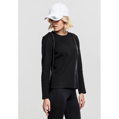 Urban Classics Dámska Čierna Mikina S Dlhým Rukávom Čierna Xs Urban Classics Dámska Čierna Mikina S Dlhým Rukávom Čierna Xs