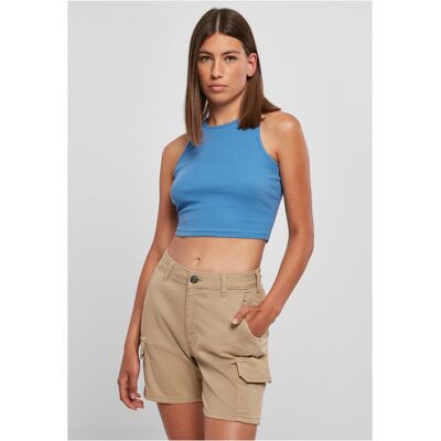 Urban Classics Women'S Top With Cropped Ribs Horizon Blue Modrá Xs Urban Classics Women'S Top With Cropped Ribs Horizon Blue Modrá Xs