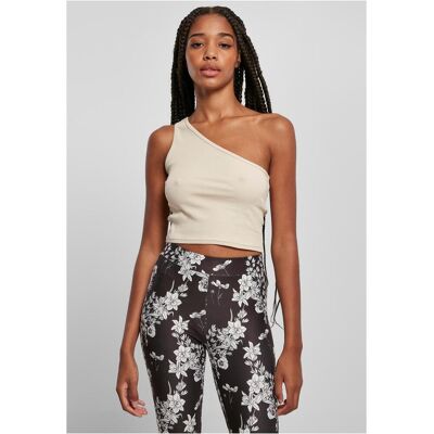 Urban Classics Women'S Cropped Asymmetrical Softseagrass Top Krémová Xs Urban Classics Women'S Cropped Asymmetrical Softseagrass Top Krémová Xs