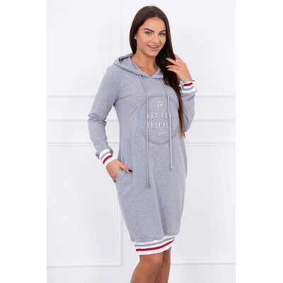 Dámske Šaty Kesi Hooded Šedá One Size Dámske Šaty Kesi Hooded Šedá One Size