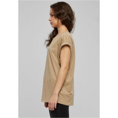 Urban Classics Women'S Soft Taupe T-Shirt With Extended Shoulder Hnedá Xl Urban Classics Women'S Soft Taupe T-Shirt With Extended Shoulder Hnedá Xl