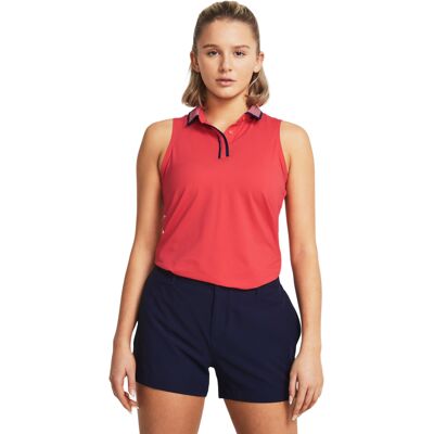 Women'S Tank Top Under Armour Iso-Chill Sl Polo Fuchsiová M Women'S Tank Top Under Armour Iso-Chill Sl Polo Fuchsiová M