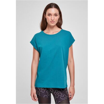 Urban Classics Women'S T-Shirt With An Extended Shoulder In Watercolor Modrá Xs Urban Classics Women'S T-Shirt With An Extended Shoulder In Watercolor Modrá Xs