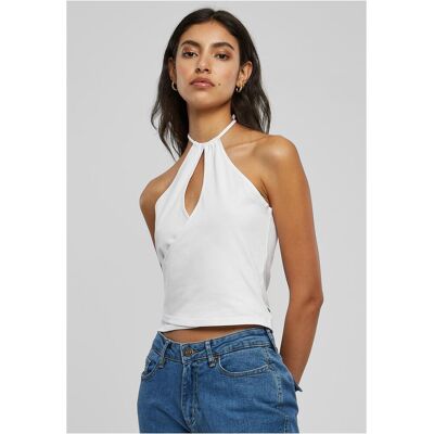Urban Classics Women'S Short Wrap Neck Warmer Top White Šedá 3xl Urban Classics Women'S Short Wrap Neck Warmer Top White Šedá 3xl