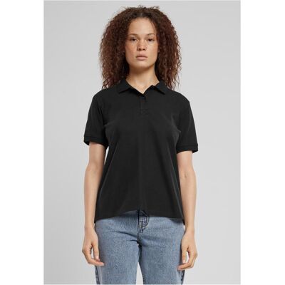 Urban Classics Women'S Polo Shirt Black Čierna Xs Urban Classics Women'S Polo Shirt Black Čierna Xs