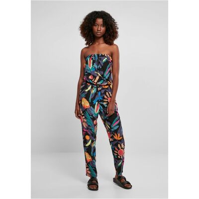 Urban Classics Women'S Jumpsuit Made Of Viscose Bandeau Blackfruit 5xl Urban Classics Women'S Jumpsuit Made Of Viscose Bandeau Blackfruit 5xl