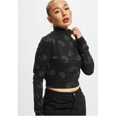 Rocawear Čierne Crop Tričko S Dlhým Rukávom Čierna L Rocawear Čierne Crop Tričko S Dlhým Rukávom Čierna L