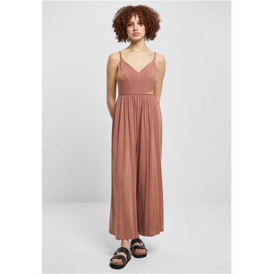 Urban Classics Women'S Terracotta Modal Spaghetti Jumpsuit Tmavočervená Xl Urban Classics Women'S Terracotta Modal Spaghetti Jumpsuit Tmavočervená Xl