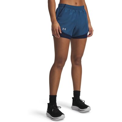 Dámske Športové Kraťasy Under Armour Fly By 2-In-1 Modrá Xl Dámske Športové Kraťasy Under Armour Fly By 2-In-1 Modrá Xl